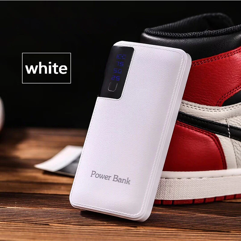 Новый 20000 mAh 18650 Банк питания кожаный зарядный сокровище портативный мобильный