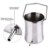 2L Waist Shape Stainless Steel Enema Bucket Medical Enema Bucket Enema Coffee Enema Rinse Bag 2
