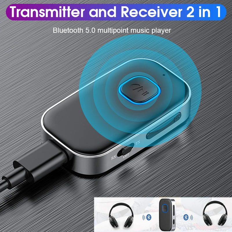 Bluetooth 5 0 Receiver Transmitter 3 5mm Jack Aux Wireless Adapter for Car Headphone Audio Receiver Music Player