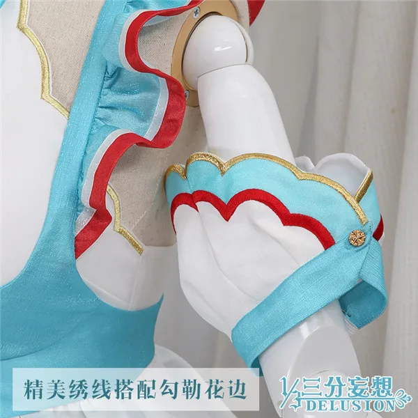 Предпродажа VOCALOID Hatsune Miku cospaly Костюм Платье Лолиты на Хэллоуин женский костюм полный комплект