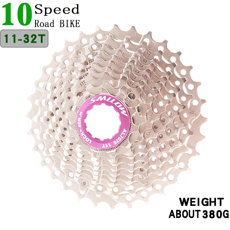 10S 32T Purple SMLLOW, дорожный велосипед, дорожный велосипед, 10 скоростей, маховик, 11-32 T, дорожный велосипед/складной велосипед, для езды на велосипеде, тип карты, маховик - Цвет: 10S 32T Purple