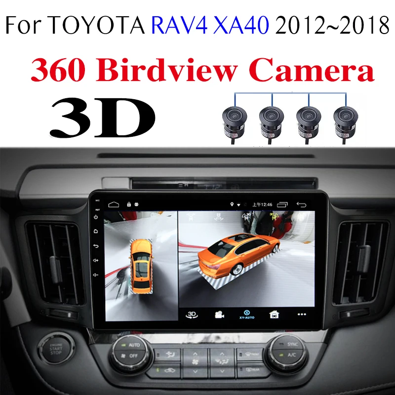 

Автомобильный мультимедийный GPS-радионавигатор для TOYOTA RAV4 XA40 2012 ~ 2018 NAVI Player интеграция CarPlay 360 BirdView 3D
