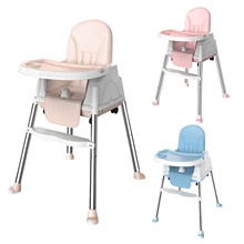 Siège Portable pour bébé, Table à manger, chaise haute réglable en hauteur avec plateau d'alimentation, chaise pour enfant