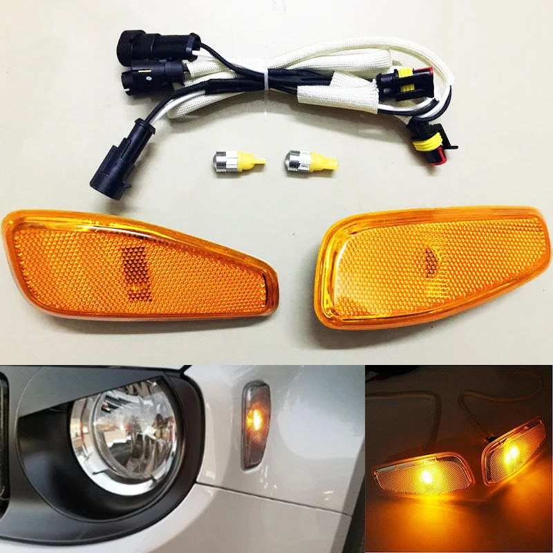 JEEP RENEGADE �� 2Pcs Free Post FIT 2014 2015 2016 ȸ�� ��ȣ ��� ����Ʈ ���̵� ���� ȭ��Ʈ/������/����