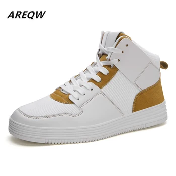 

2019 Spring and Autumn High Canvas Comfortable Breathable Platform Martin Boots Trend Fashion Non-slip Comfortable Men's Boots