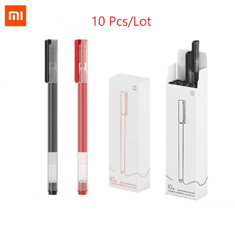 

Xiaomi Mijia Gel Pen 0.5mm Bullet Durable Writing Sign Pen Red Black Switzerland Refill Japan Ink Pen for School Office