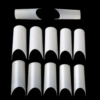 

500Pcs C Curved Half Cover Nail Tip False Fingernail Extension Manicure Tool