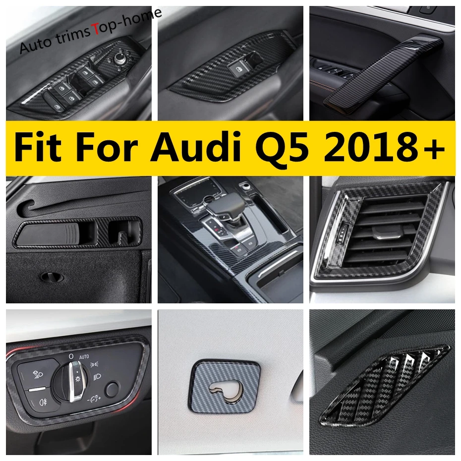 Auto armlehne hinten usb port panel abdeckung trimmt für audi q5 2018 2019  2020 2021 2022 innen zubehör 2023 s linie q3 A3 8Y fy - AliExpress