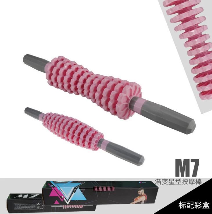 Detachable Gears Adjustable Muscle Roller Massage Stick for Yoga Block Deep Tissue Massage for Fitness Yoga Leg Arm