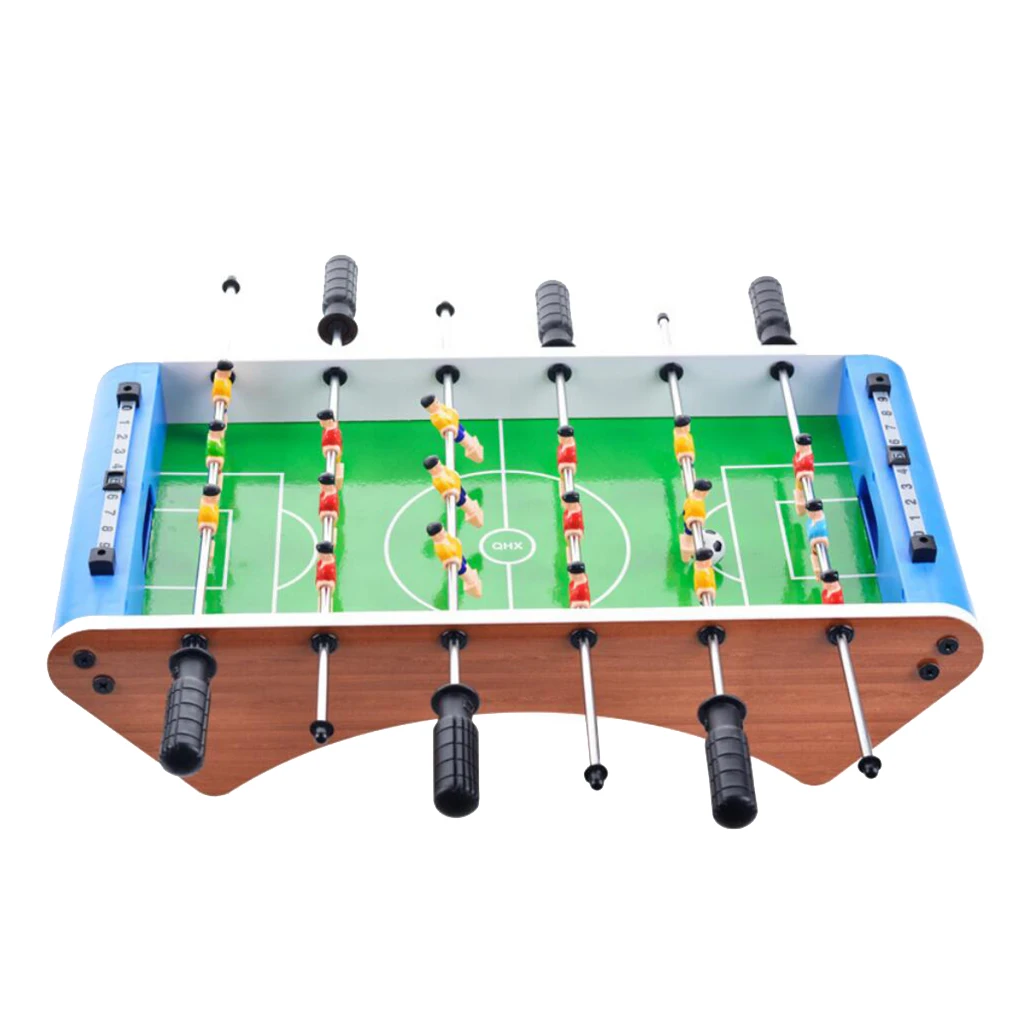 Wooden Soccer Table Game W/Footballs for Kids, Adults Game Room Arcades