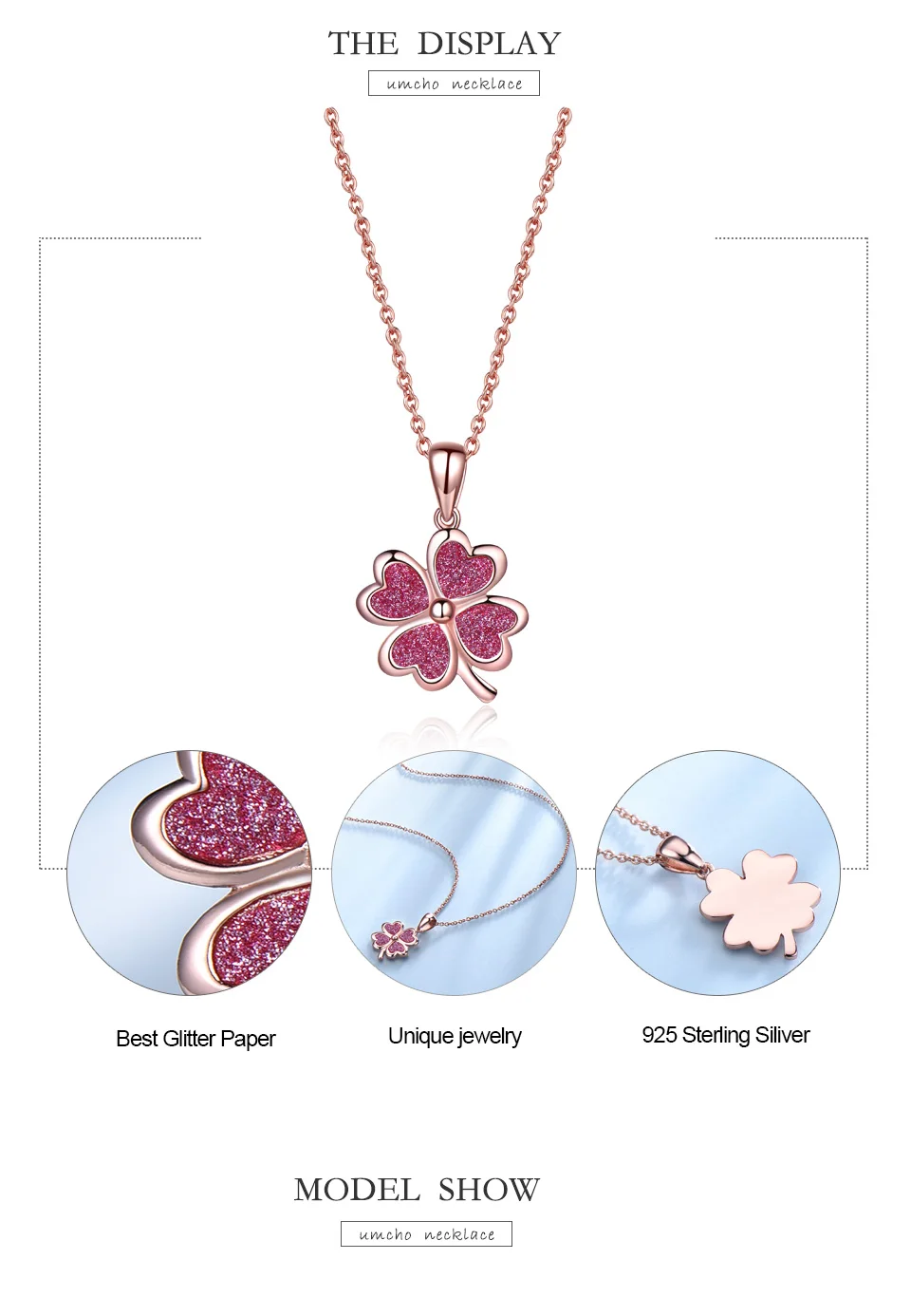 UMCHO Four Leaf Clover  Necklace for Women EUJ068-3 (7)