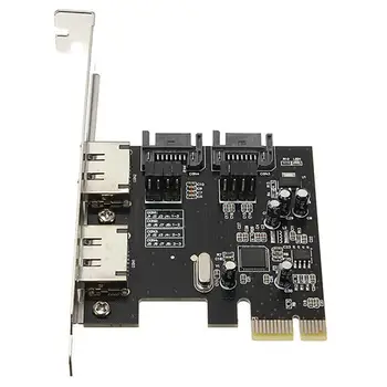 

2.5Gbps PCI Express High Speed PCI-E to SATA3 6Gb/s eSATA SATA III Card with Data Cable for ASM1061 PCI-E SATA Card Expansion