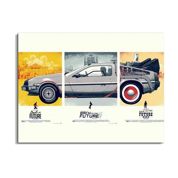 

back to the future poster canvas art print paintings on the wall classic Movie wall pictures for living room home decoration