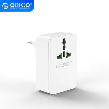 

ORICO Universal Power Plug Travel Converting Adapter With 4 USB 1 AC 20W Multi-Outlet Travel Power Strip for iphone Huawei