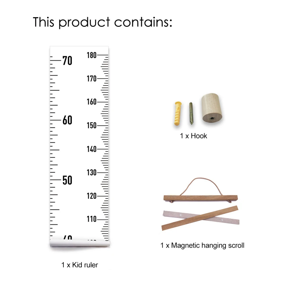 Настенный подвесной детский график роста детей, измеряющая рост линейка, Настенная Наклейка для детей, детская комната, украшение для дома