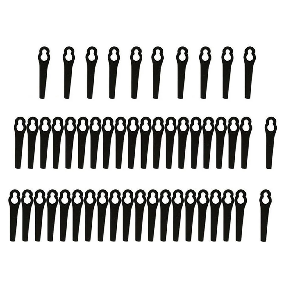 50PCS - 7mm Hole Экономичная косилка пластиковый резак косилка Замена триммер для сада принадлежности для газона ds99 - Цвет: 50PCS - 7mm Hole