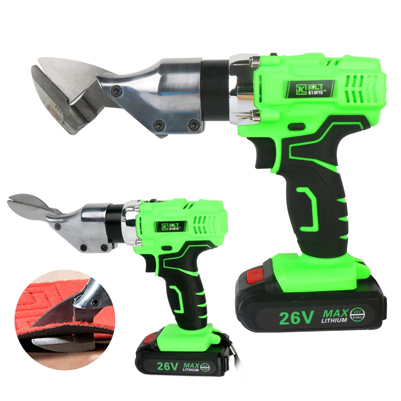 

26V 3000mAh Electric Scissors Metal Plate Cloth Leather Cloth Cutting Cordless Rechargeable Metal Plate Hand-Held Scissors