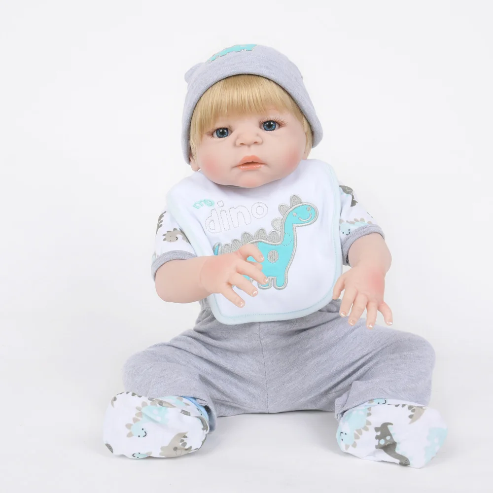 Полностью силиконовая виниловая Реалистичная кукла Reborn Девочка Младенцы Куклы 23 дюймов 58 см реалистичные принцесса детские игрушки подарок на день рождения