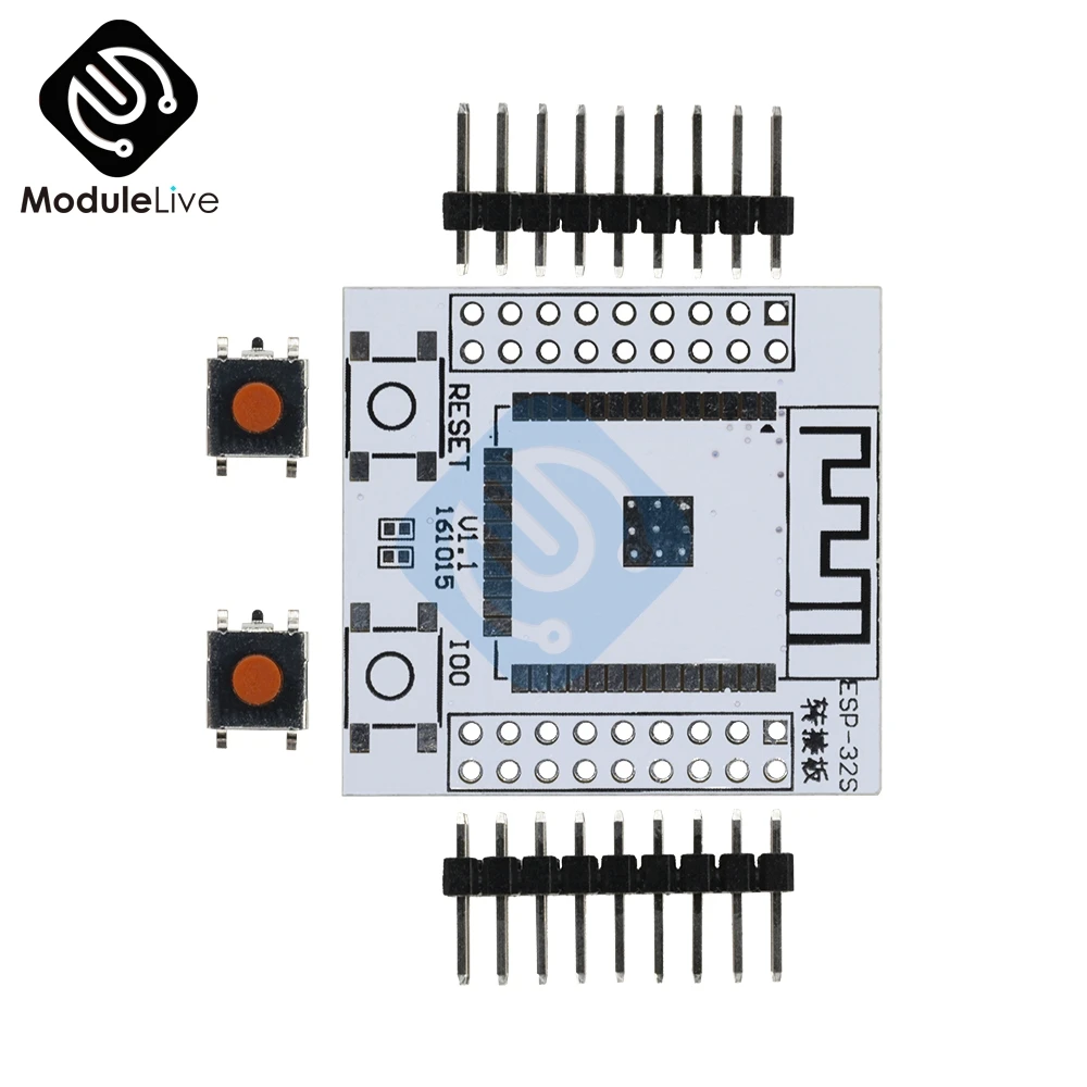 2 шт. ESP-32S Pinboard преобразовательный модуль ESP32S Соединительная плата Поддержка для ESP-32S Беспроводной Wi-Fi и bluetooth-адаптер модуль