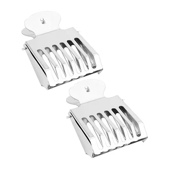 

2pcs Stainless Steel Beekeeping Clips Queen Bee Catcher Bee Cages Beekeeper Tools