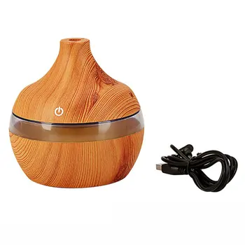 

300ml Aroma Air Humidifier wood grain with LED lights Essential Oil Diffuser Aromatherapy Electric Mist Maker for Home