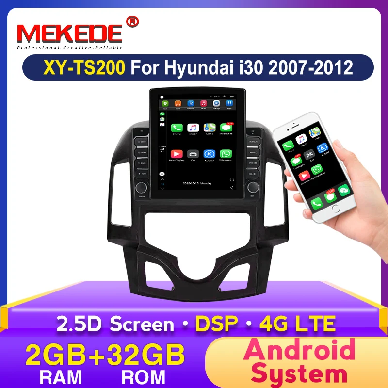 Автомагнитола MEKEDE для Hyundai стерео-система на Android с поддержкой 4G LET типоразмер 2 Din