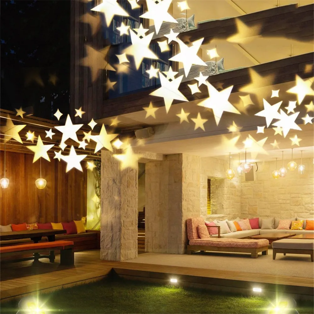 Outdoor Sky Star Laser Projector Snowflakes Snow Christmas projector Landscape Lawn Spotlight Outdoor Laser Stage Lamp