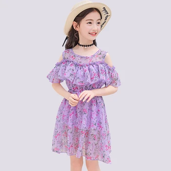 

Summer Dresses For Girls Bohemia Beach Dress For Girls Off Shoulder Kids Dress Beach Clothes For Girls