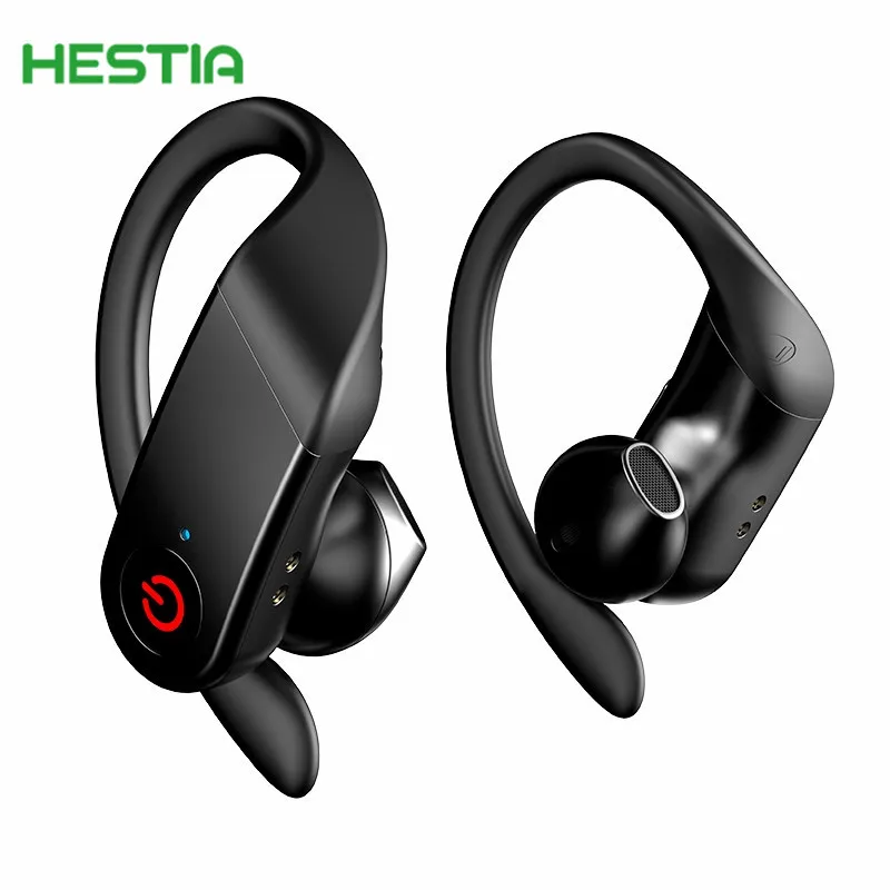 High Performance HIFI Stereo Earbuds Earphone Ear Hook Monitors Single Dynamic Driver Hi Res HDSS IPX6 Waterproof LED Power TWS