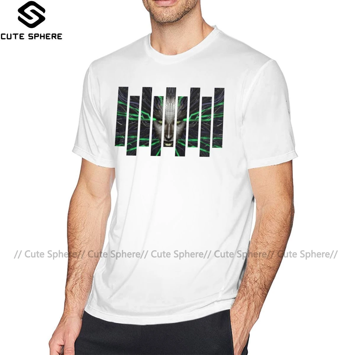 Футболка system Shock, футболка system Shock, футболка из 100 хлопка с коротким рукавом, модная футболка с графикой, большие размеры