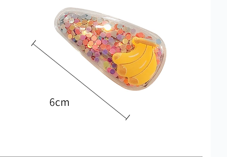 Ins 5 шт./компл. Детские фрукты блесток Принцесса блестящие красочные прекрасные заколки для волос милые аксессуары для волос для девушек аксессуары