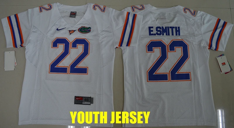 Цвет: желтый Новинка, высокое качество, Florida Gaters, Tim Tebow, Jeff Driskel Emmitt Smith, для молодых детей, Джерси - Цвет: Цвет: желтый