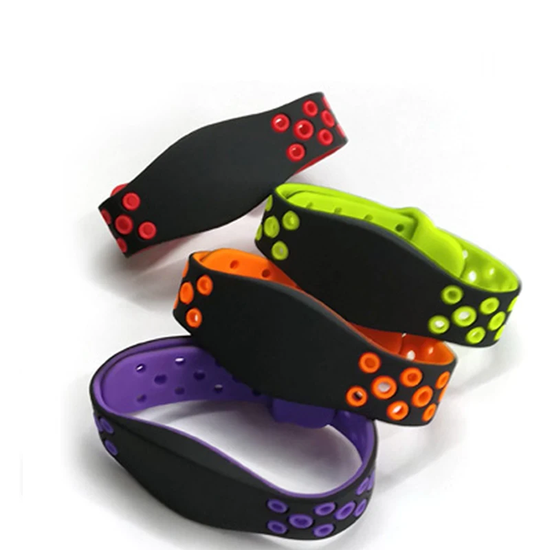 Waterproof Wristband 13.56MHZ RFID ISO14443A F08 Wristband MF Classic 1K S50 Silicone Bracelet New Design 2