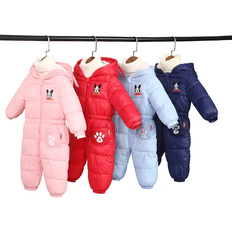 Baby Boy Girl Clothes Winter New born Hooded Rompers Cotton Outfit Newborn Jumpsuit Overalls For Children Costume Toddler Romper