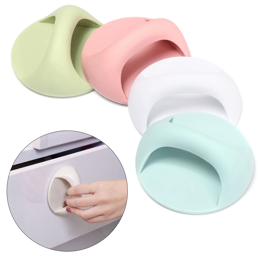 Round Auxiliary Knobs Cabinet Suction Cup Handle Window Sliding Door Self-adhesive Wardrobe Pulls Refrigerator | Обустройство дома