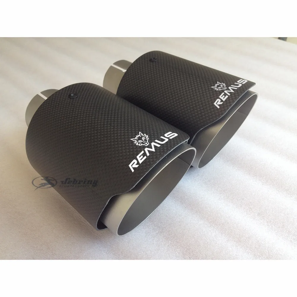 1pcs fibre for RUMES Stainless steel Universal Automobile exhaust pipe Muffler Car accessories modification passat performance