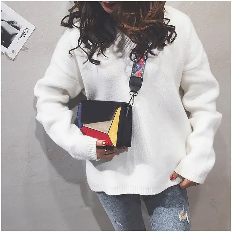 colors patchwork bag bags women's handbags (12)