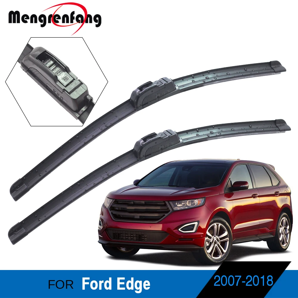 

Щетки стеклоочистителя для Ford Edge 2007-2018, мягкие резиновые щетки стеклоочистителя, J Hook & Pinch Tab, 2 шт.