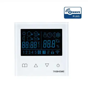 

Z-Wave Plus Smart Thermostat Temperature Controller for Water/Electric floor Heating with LCD Touch Screen