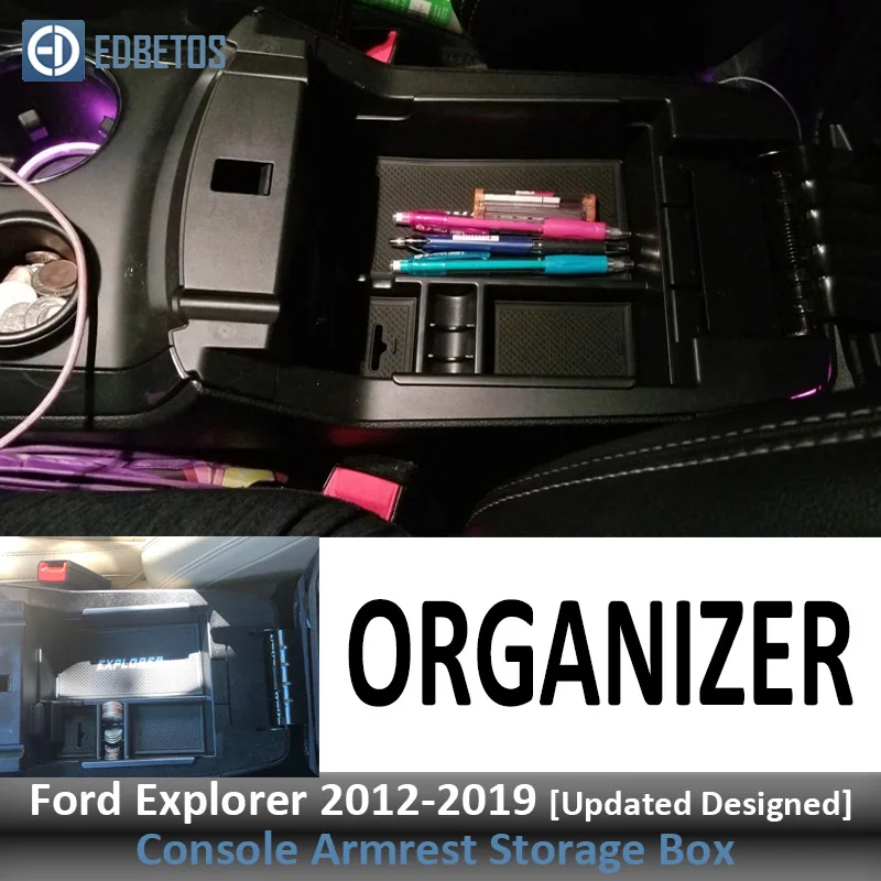 Центральная консоль Органайзер лоток для Ford Explorer 2012 2013- подлокотник вторичный бардачок Explorer аксессуары контейнер держатель