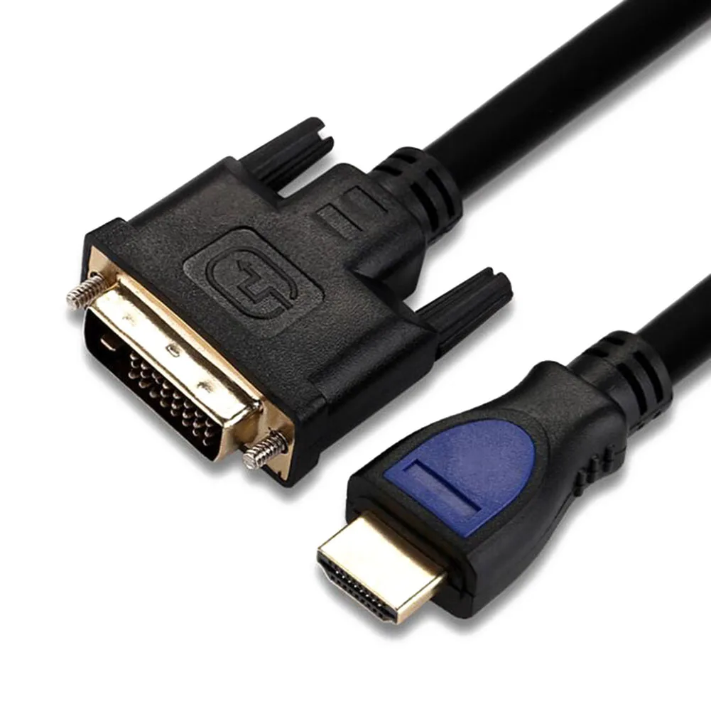 1 5 м HDMI к DVI круглый компьютерный линейный Телевизор 1080P двойное кольцо магнит