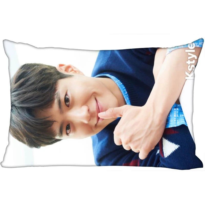 

Park Bo Gum KPOP Pillowcase 45x35cm(One Side)Rectangle Zipper Pillow Case Print Throw Wedding Decorative Pillowcase Cover 10-10