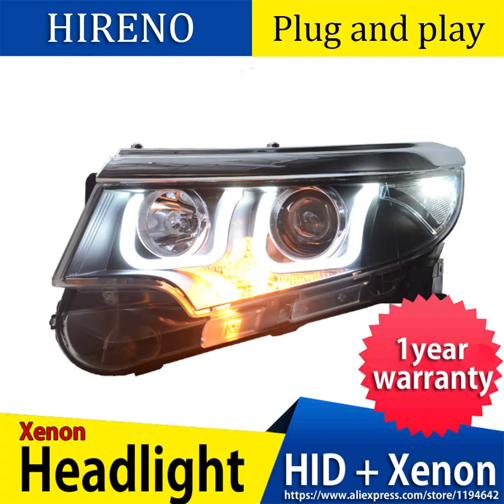 Автомобильный Стайлинг для фар Edge 2010 2012- Edge светодиодный фонарь DRL Bi Xenon объектив Высокий Низкий Луч парковочная противотуманная фара