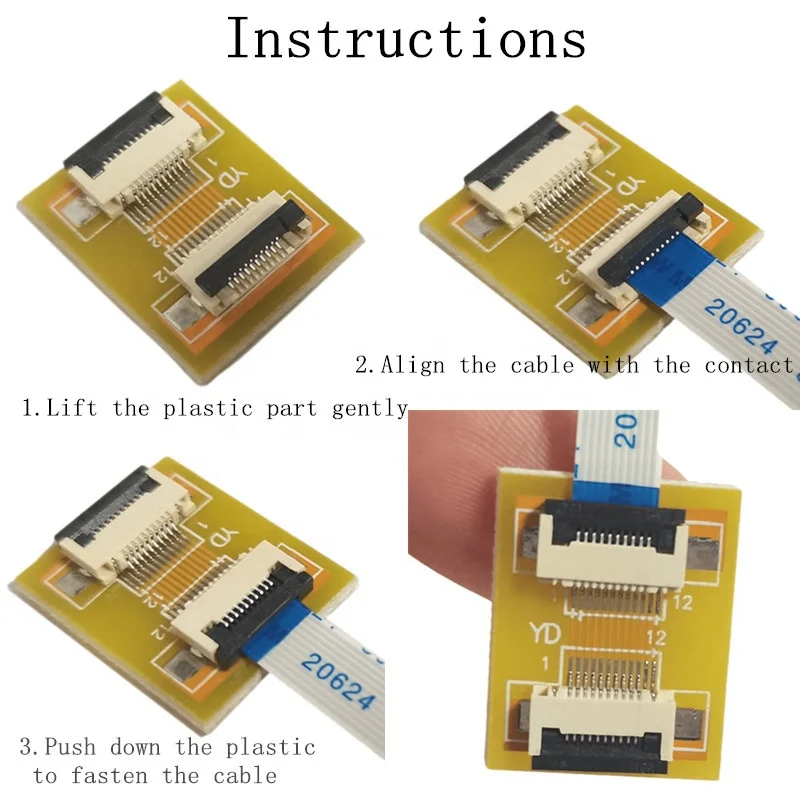 2PCS FFC/FPC extension board 0.5MM to 0.5MM 14P adapter board