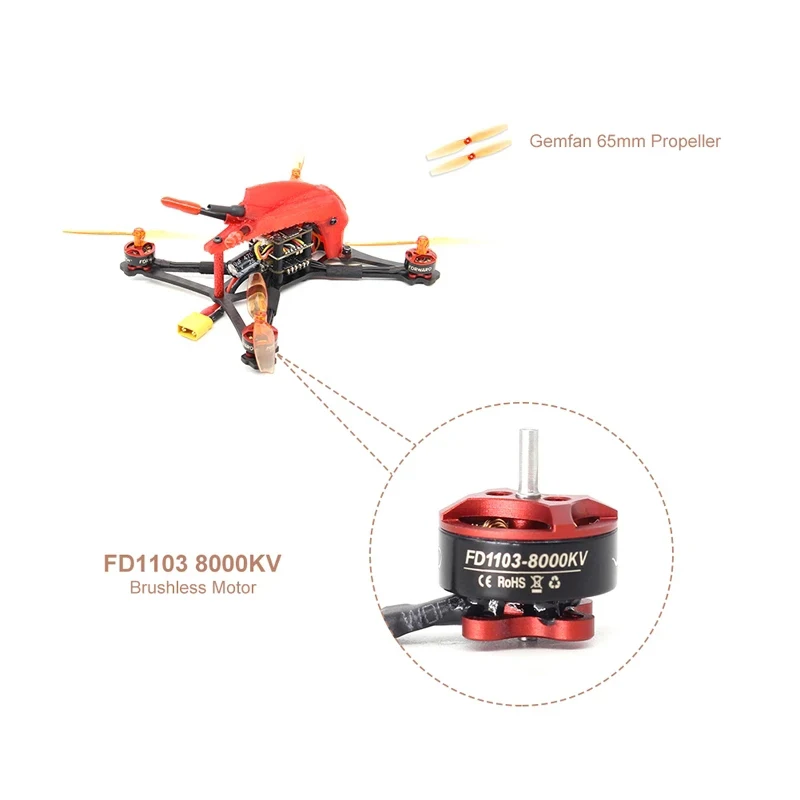 HGLRC Parrot120 FPV гоночный Дрон PNP