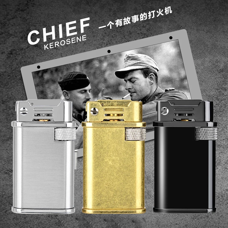 Оригинальная керосиновая Зажигалка CHIEF креативная ностальгическая сигаретная