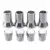 Автомобили 4 шт./компл. TR413 Chrome Car Truck Tire Wheel Tire Valve Stem Hex Caps Case w/ Sleeve Cover Left Right Front Rear