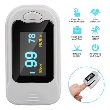

Household Digital Fingertip Pulse Oximeter Oxygen Heart Rate Monitor SPO2 Health Monitors Blood Oxygen Saturation Meter