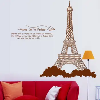 

Paris Eiffel Tower PVC Removable Vinyl Art Decal Mural Wall Stickers Decor Sticker Wall Paper