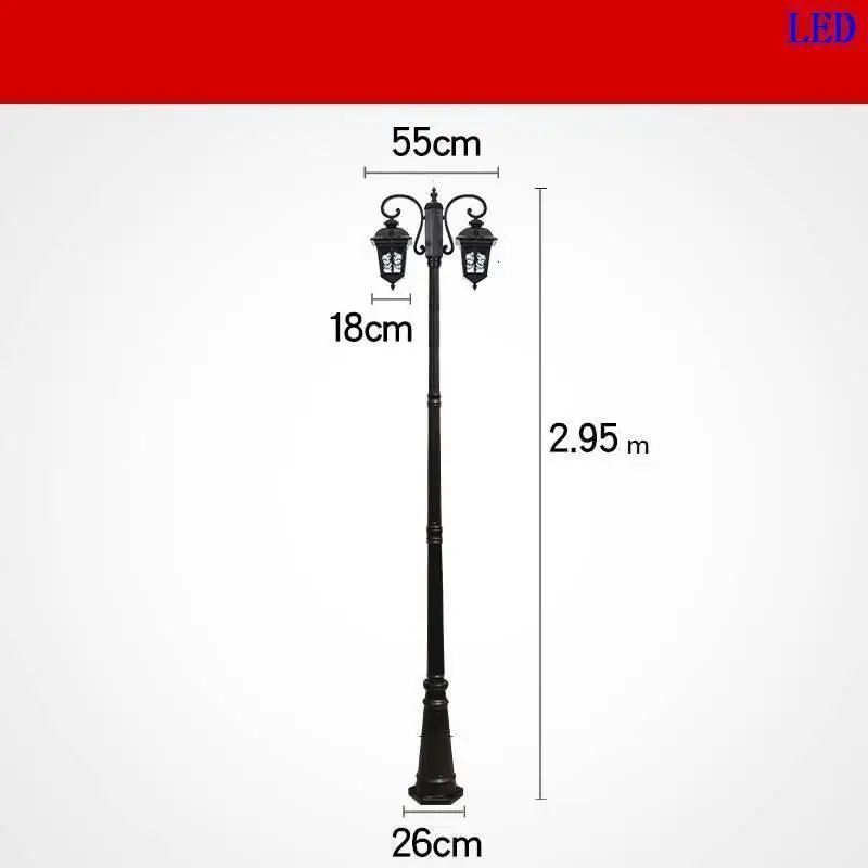 Strassenbeleuchtung Lampione Giardino фарола внешний Tuinlamp квадратный Lampadaire Uliczna светильник Plaza по бездорожью для уличного фонаря